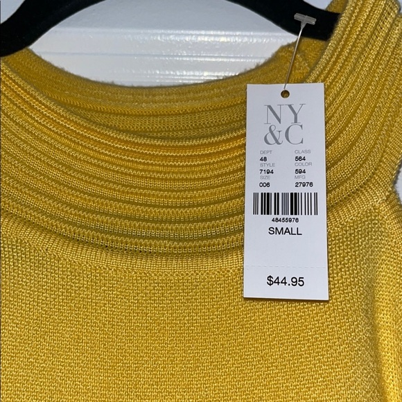 NY&C Yellow Floral Women's Top - Picture 6 of 6